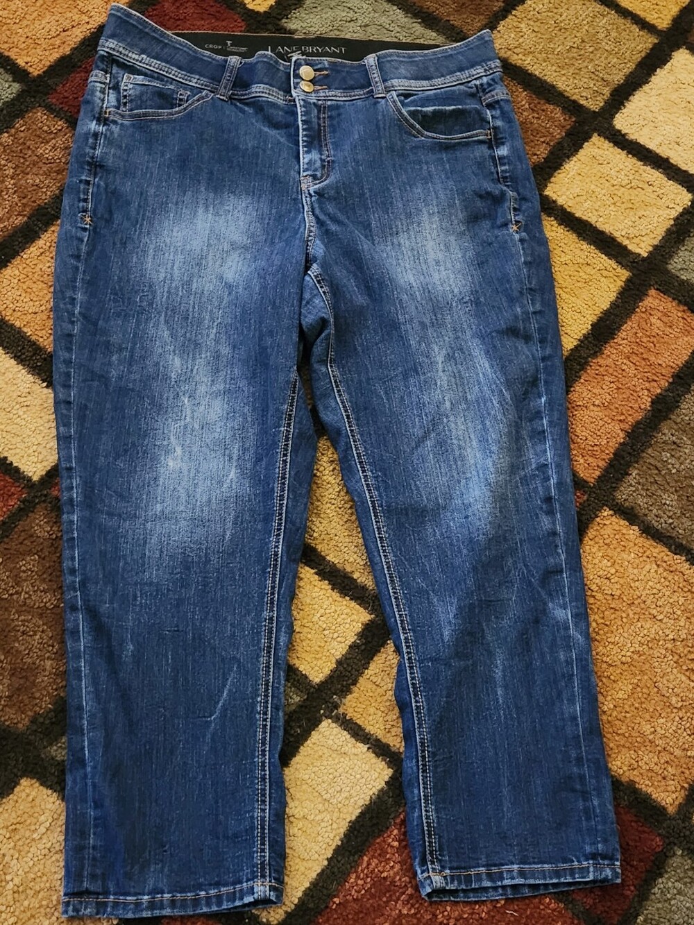 Classic Lane Bryant Women's Blue Denim Straight Leg Jeans